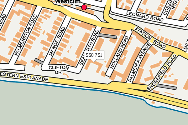 Map of ARGYLL HOUSE FLATS MANAGEMENT CO. (WESTCLIFF-ON-SEA) LIMITED at local scale