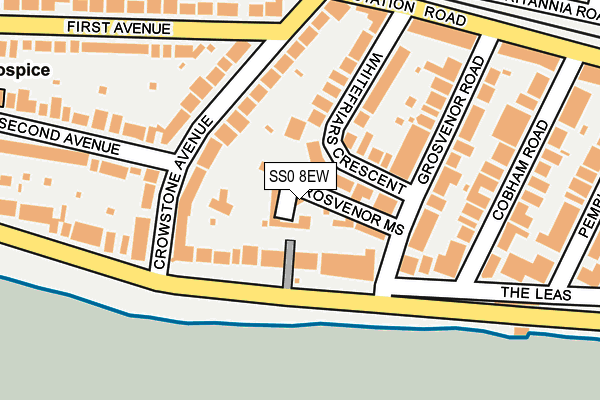 SS0 8EW map - OS OpenMap – Local (Ordnance Survey)