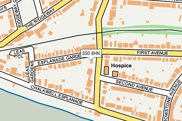 SS0 8HN map - OS OpenMap – Local (Ordnance Survey)