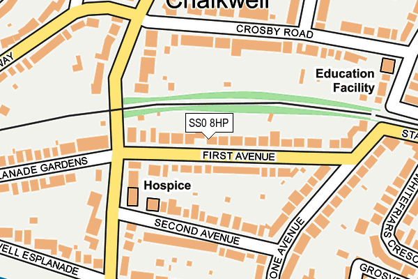 SS0 8HP map - OS OpenMap – Local (Ordnance Survey)