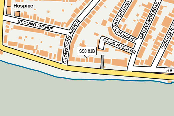 SS0 8JB map - OS OpenMap – Local (Ordnance Survey)