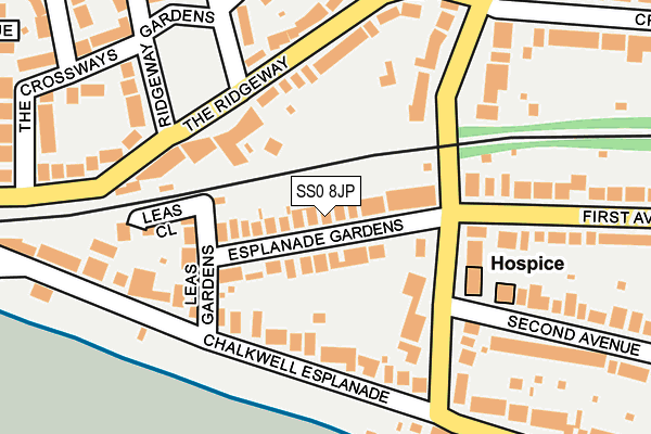 SS0 8JP map - OS OpenMap – Local (Ordnance Survey)