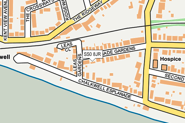 SS0 8JR map - OS OpenMap – Local (Ordnance Survey)