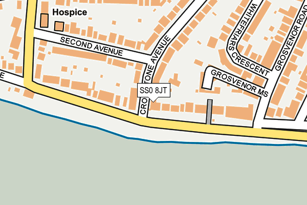 SS0 8JT map - OS OpenMap – Local (Ordnance Survey)