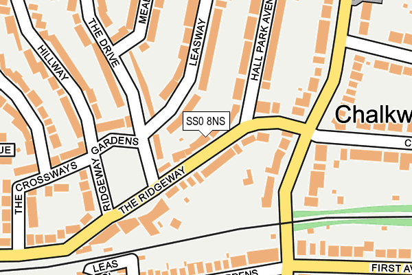 SS0 8NS map - OS OpenMap – Local (Ordnance Survey)