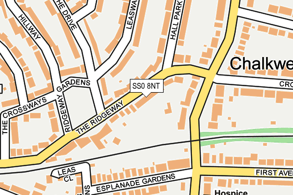 SS0 8NT map - OS OpenMap – Local (Ordnance Survey)