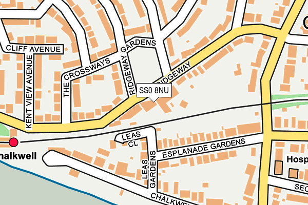 SS0 8NU map - OS OpenMap – Local (Ordnance Survey)