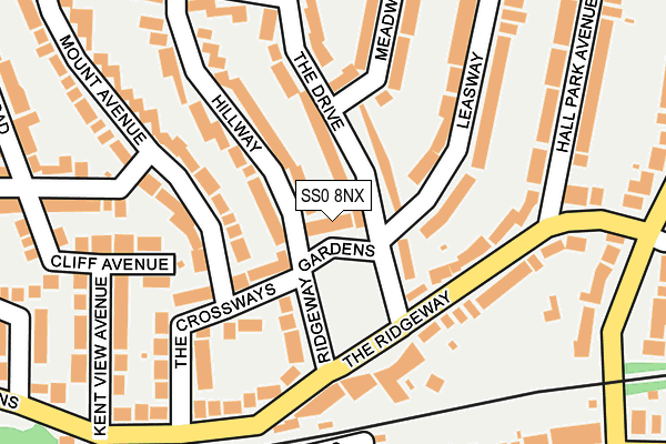 SS0 8NX map - OS OpenMap – Local (Ordnance Survey)