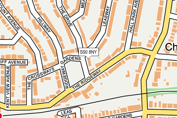 SS0 8NY map - OS OpenMap – Local (Ordnance Survey)