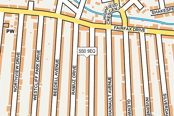 SS0 9EQ map - OS OpenMap – Local (Ordnance Survey)
