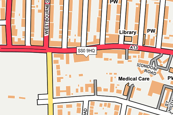 SS0 9HQ map - OS OpenMap – Local (Ordnance Survey)