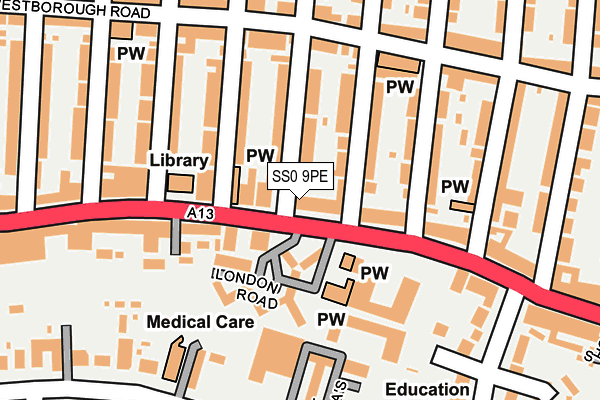 Map of ESPLANADE INVESTMENTS LIMITED at local scale