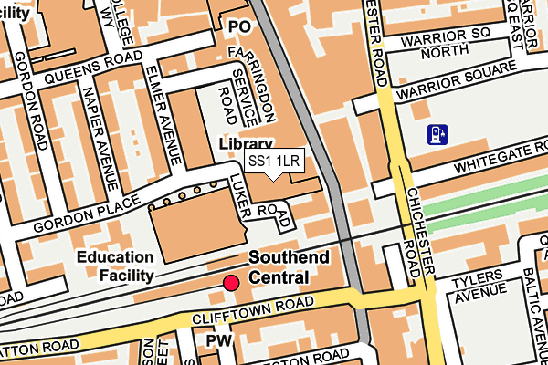 SS1 1LR map - OS OpenMap – Local (Ordnance Survey)