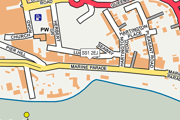 SS1 2EJ map - OS OpenMap – Local (Ordnance Survey)