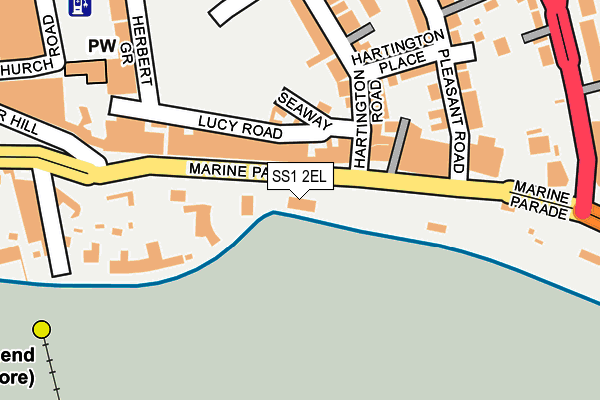 SS1 2EL map - OS OpenMap – Local (Ordnance Survey)