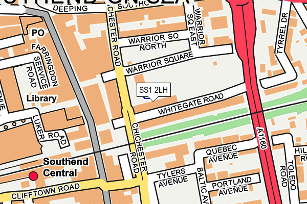 SS1 2LH map - OS OpenMap – Local (Ordnance Survey)