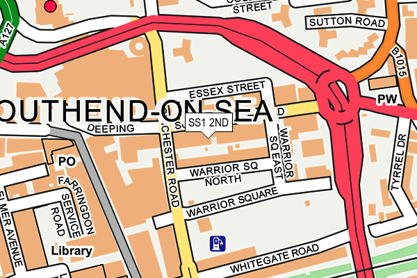 SS1 2ND map - OS OpenMap – Local (Ordnance Survey)