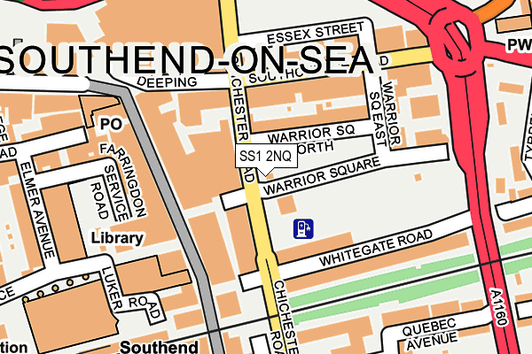 SS1 2NQ map - OS OpenMap – Local (Ordnance Survey)