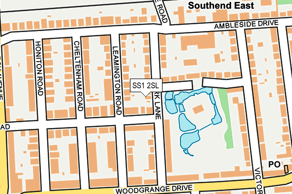 SS1 2SL map - OS OpenMap – Local (Ordnance Survey)