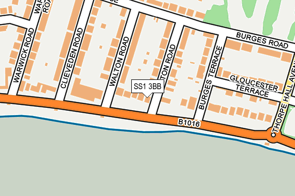 SS1 3BB map - OS OpenMap – Local (Ordnance Survey)