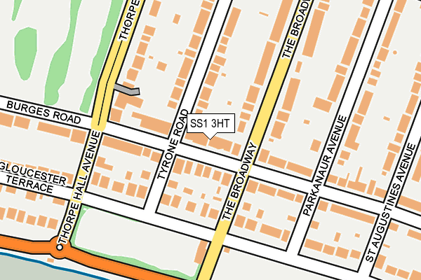 SS1 3HT map - OS OpenMap – Local (Ordnance Survey)