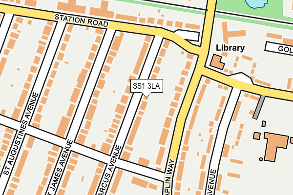 SS1 3LA map - OS OpenMap – Local (Ordnance Survey)