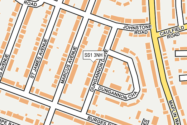 SS1 3NH map - OS OpenMap – Local (Ordnance Survey)