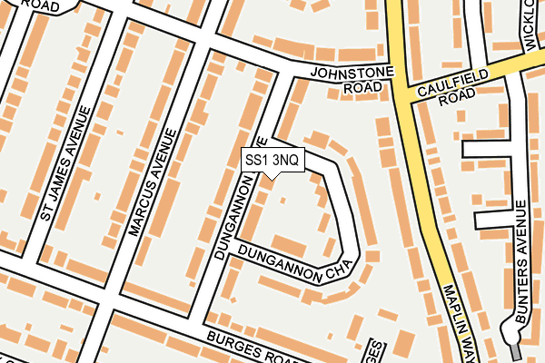 SS1 3NQ map - OS OpenMap – Local (Ordnance Survey)