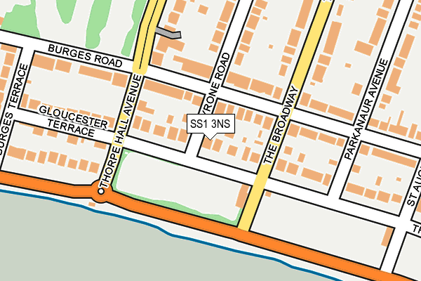SS1 3NS map - OS OpenMap – Local (Ordnance Survey)