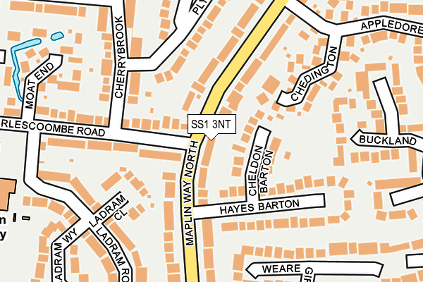 SS1 3NT map - OS OpenMap – Local (Ordnance Survey)