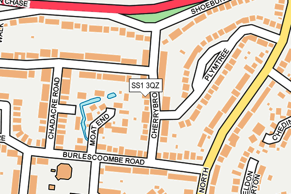 SS1 3QZ map - OS OpenMap – Local (Ordnance Survey)