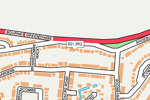 SS1 3RQ map - OS OpenMap – Local (Ordnance Survey)