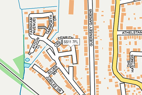 SS11 7FL map - OS OpenMap – Local (Ordnance Survey)