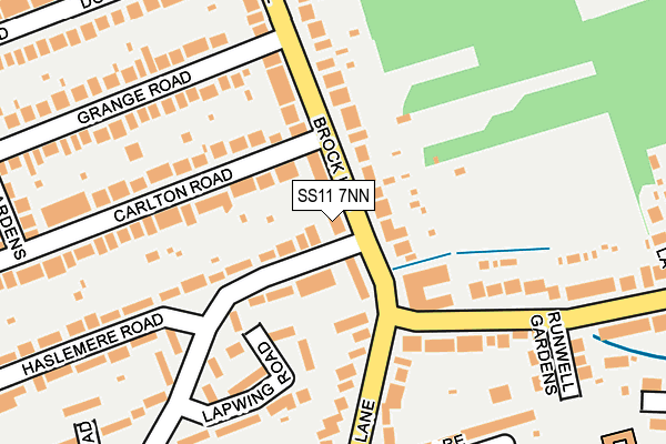 SS11 7NN map - OS OpenMap – Local (Ordnance Survey)