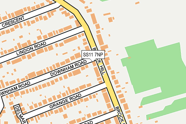 SS11 7NP map - OS OpenMap – Local (Ordnance Survey)