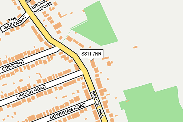SS11 7NR map - OS OpenMap – Local (Ordnance Survey)
