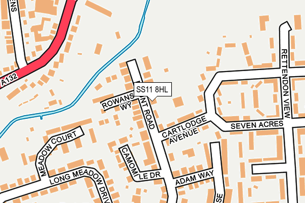 SS11 8HL map - OS OpenMap – Local (Ordnance Survey)