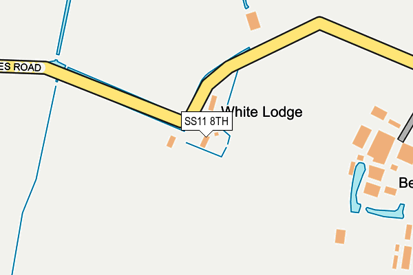 SS11 8TH map - OS OpenMap – Local (Ordnance Survey)