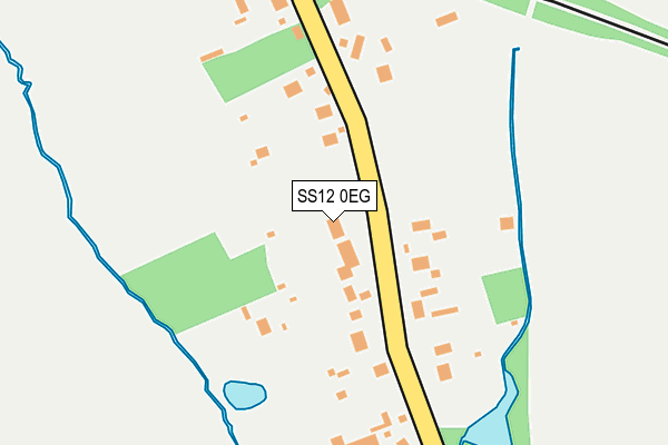 SS12 0EG map - OS OpenMap – Local (Ordnance Survey)