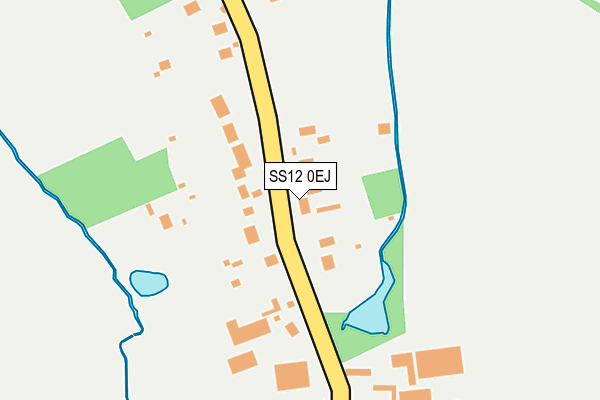 SS12 0EJ map - OS OpenMap – Local (Ordnance Survey)