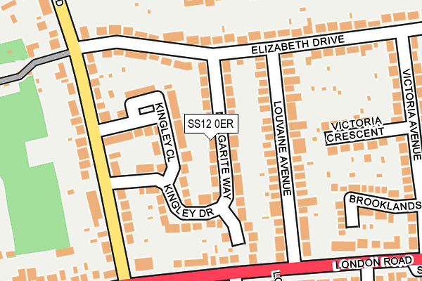 SS12 0ER map - OS OpenMap – Local (Ordnance Survey)