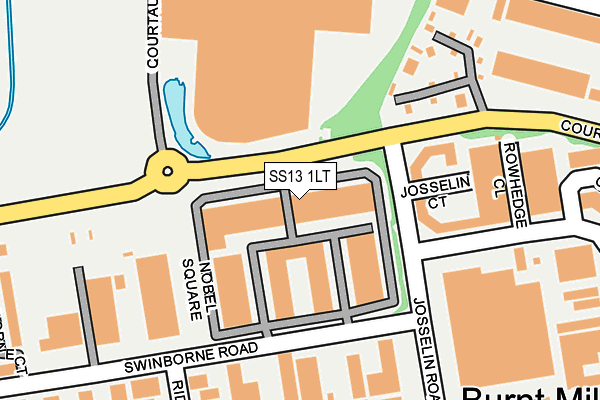 SS13 1LT map - OS OpenMap – Local (Ordnance Survey)