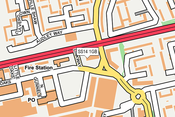 SS14 1GB map - OS OpenMap – Local (Ordnance Survey)