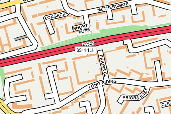 SS14 1LH map - OS OpenMap – Local (Ordnance Survey)