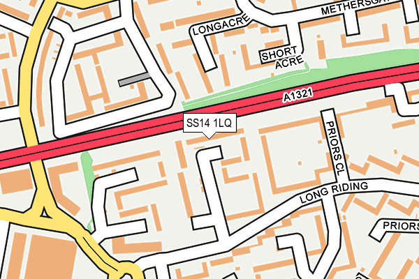 SS14 1LQ map - OS OpenMap – Local (Ordnance Survey)