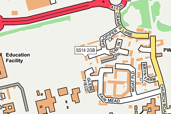 SS14 2GB map - OS OpenMap – Local (Ordnance Survey)