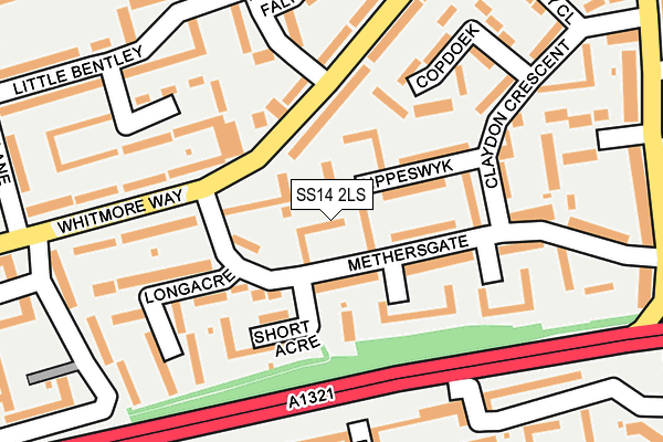 SS14 2LS map - OS OpenMap – Local (Ordnance Survey)