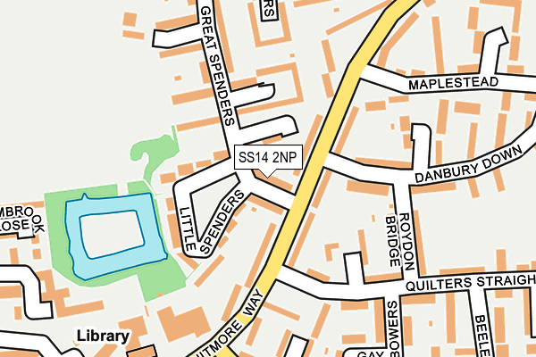 SS14 2NP map - OS OpenMap – Local (Ordnance Survey)
