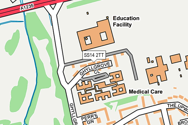 SS14 2TT map - OS OpenMap – Local (Ordnance Survey)