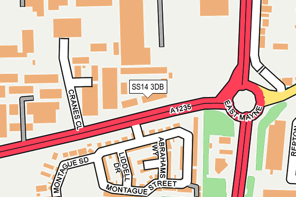 SS14 3DB map - OS OpenMap – Local (Ordnance Survey)